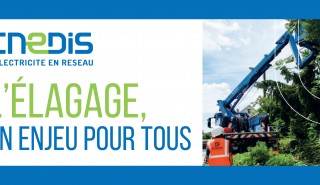 Travaux &eacute;lagage ENEDIS sur MONTCEAU