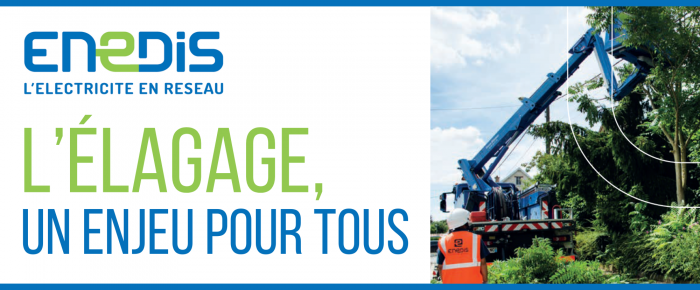 Travaux &eacute;lagage ENEDIS sur MONTCEAU
